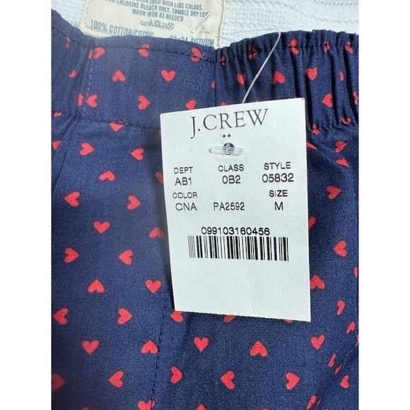 J. Crew Men's Navy Blue Red Hearts Love Print Boxers Shorts Underwear MED Gift - Picture 3 of 4